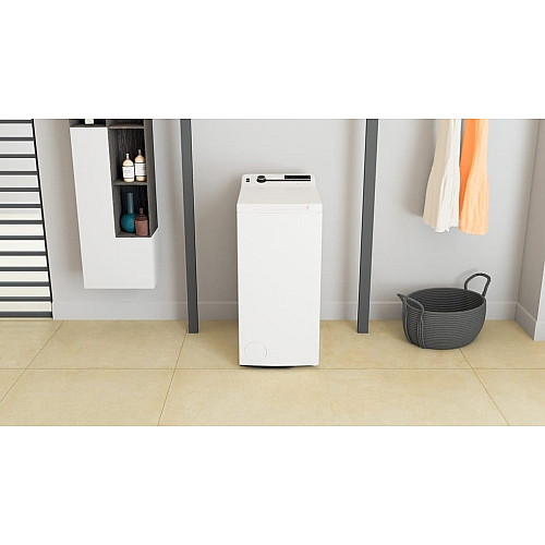 Пральна машина Whirlpool вертикальна, 6кг, 1200, B, 60см, дисплей, інвертор, білий