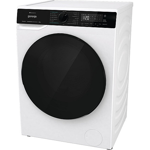 Стирально-сушильная машина Gorenje фронтальная, 9(6)кг, 1400, A+, 55см, дисплей, инвертор, Wi-Fi, белый