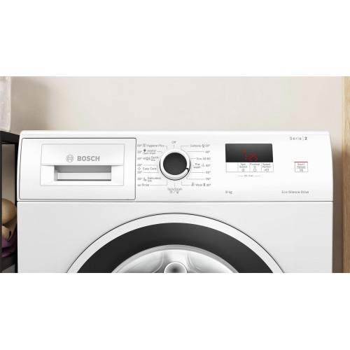 Пральна машина Bosch фронтальна, 8кг, 1200, A, 59см, дисплей, білий