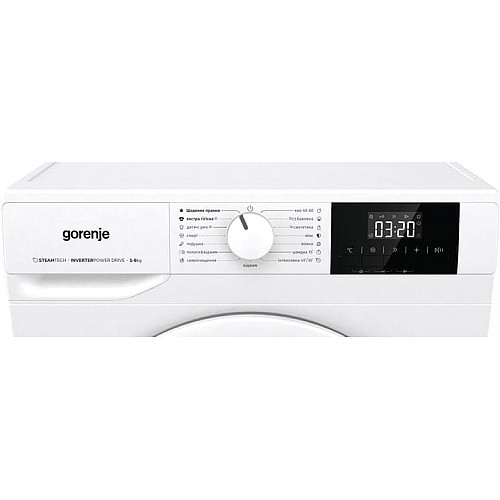 Пральна машина Gorenje фронтальна, 6кг, 1000, A+++, 43.5см, дисплей, пар, інвертор, білий
