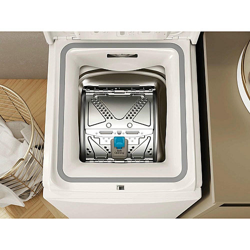 Пральна машина Whirlpool вертикальна, 7кг, 1200, B, 60см, дисплей, інвертор, білий