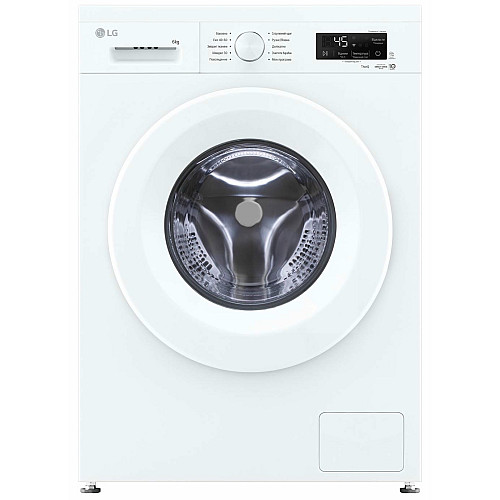 Пральна машина LG фронтальна, 6кг, 1200, В, 44см, дисплей, пара, інвертор, білий