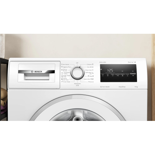 Пральна машина Bosch фронтальна, 8кг, 1400, A, 59см, дисплей, білий