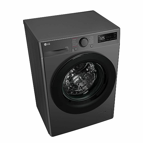 Стирально-сушильная машина LG фронтальная, 9(5)кг, 1200, A, пара, 48см, дисплей, пара, инвертор, черный