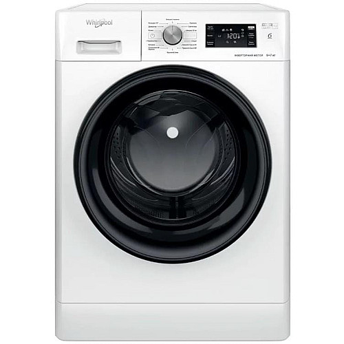 Стирально-сушильная машина Whirlpool фронтальная, 9(7)кг, 1600, A+, 60см, дисплей, пара, инвертор, белый