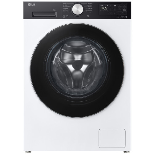 Пральна машина LG фронтальна, 9кг, 1200, A, 48см, дисплей, пара, інвертор, білий