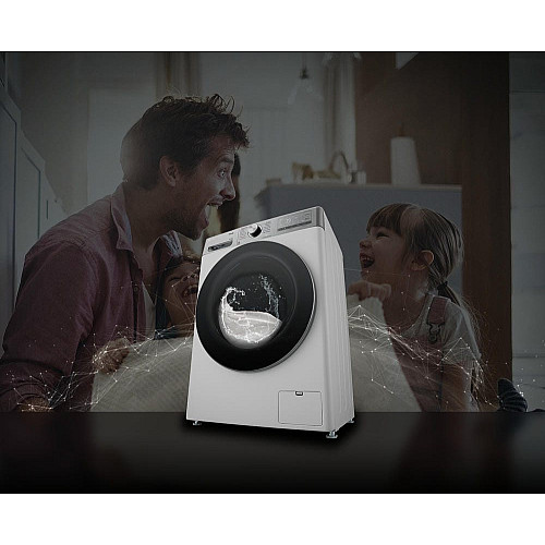 Стирально-сушильная машина LG фронтальная, 9(5)кг, 1200, А, 48см, дисплей, пара, инвертор, EcoHybrid, белый