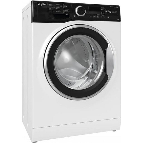 Стиральная машина Whirlpool фронтальная, 6кг, 1200, A+++, 43см, дисплей, инвертор, черный люк, белый