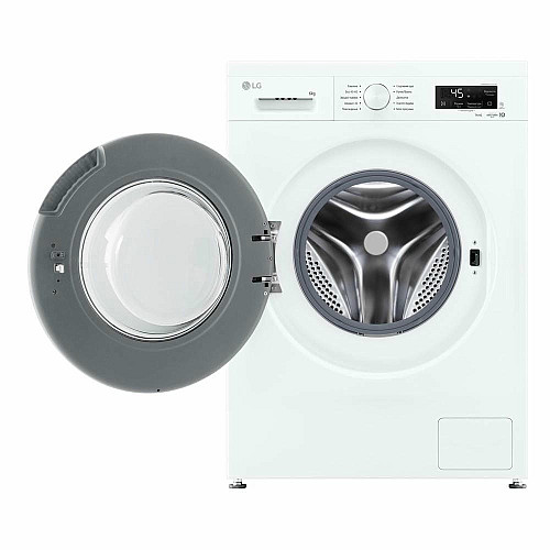 Пральна машина LG фронтальна, 6кг, 1200, В, 44см, дисплей, пара, інвертор, білий