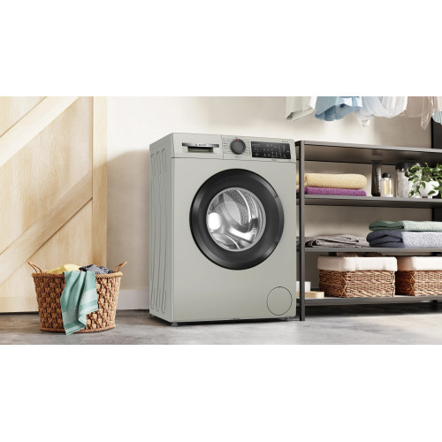 Пральна машина Bosch фронтальна, 8кг, 1200, A, 52см, дисплей, сірий