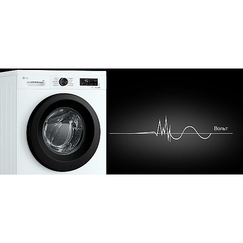 Пральна машина LG фронтальна, 6кг, 1200, В, 44см, дисплей, пара, інвертор, білий