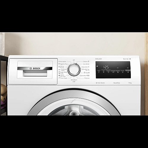 Пральна машина Bosch фронтальна, 8кг, 1200, A, 59см, дисплей, білий