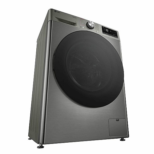 Стиральная машина LG фронтальная, 9кг, 1200, A, 48см, дисплей, пара, инвертор, серебристый