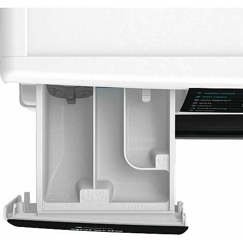 Стиральная машина Gorenje фронтальная, 10кг, 1400, A+++, 60см, дисплей, инвертор, пара, Wi-Fi, подсветка барабана, белый
