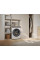 Пральна машина Haier фронтальна, 9кг, 1400, B, 45.2см, дисплей, пара, інвертор, люк сірий, прямий привід, білий