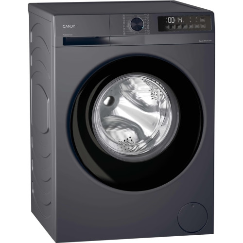Пральна машина Candy ProWash 300 фронтальна, 8кг, 1400, A, 48см, дисплей, пара, інвертор, люк чорний, cріблястий