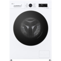 Пральна машина LG фронтальна, 9кг, 1400, A, 55см, дисплей, пара, інвертор, білий