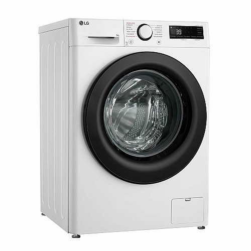 Пральна машина LG фронтальна, 8кг, 1200, A, 48см, дисплей, пара, інвертор, білий
