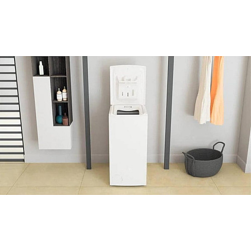 Пральна машина Whirlpool вертикальна, 6кг, 1000, C, 60см, дисплей, білий