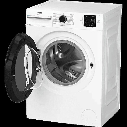 Пральна машина Beko фронтальна, 8кг, 1000, A, 55см, дисплей, інвертор, пара, білий