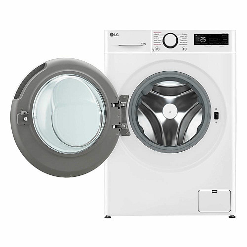 Прально-сушильна машина LG фронтальна, 9(5)кг, 1200, А, 48см, дисплей, пара, інвертор, білий