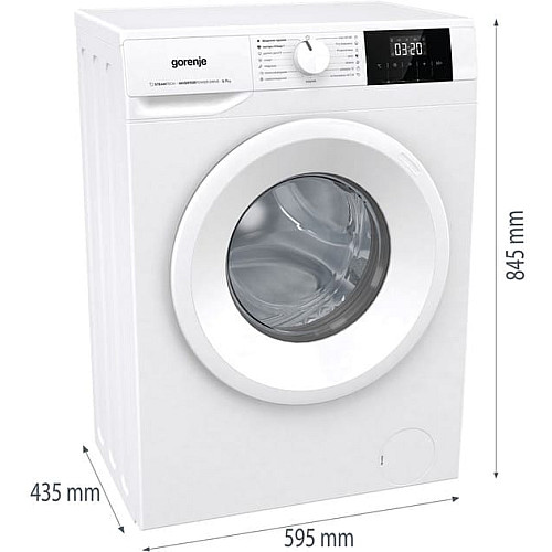 Стиральная машина Gorenje фронтальная, 7кг, 1200, A+, 43.5см, дисплей, пар, инвертор, белый