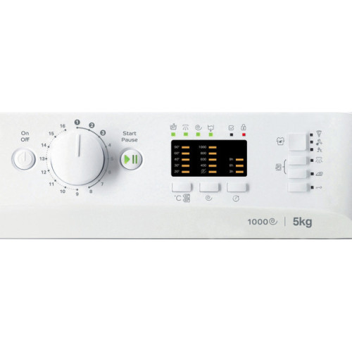 Пральна машина Indesit фронтальна, 5кг, 1000, A++, 43см, білий