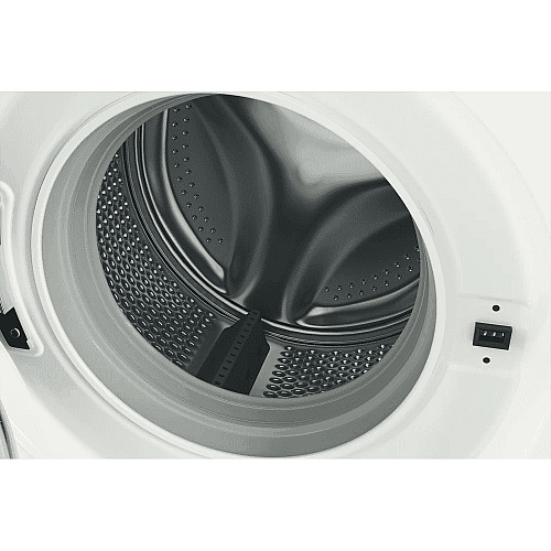 Стиральная машина Indesit фронтальная, 6кг, 1000, A+++, 43см, дисплей, черный люк, белый