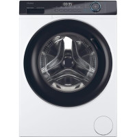 Пральна машина Haier фронтальна, 7кг, 1200, A+++, 44см, дисплей, пара, інвертор, люк чорний, прямий привід, білий