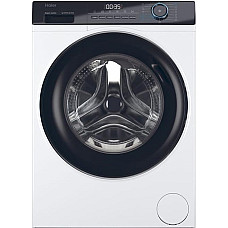 Пральна машина Haier фронтальна, 7кг, 1200, A+++, 44см, дисплей, пара, інвертор, люк чорний, прямий привід, білий