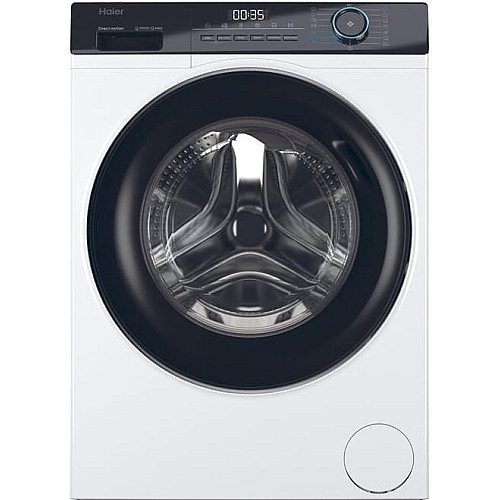 Стиральная машина Haier фронтальная, 7кг, 1200, A+++, 44см, дисплей, пара, инвертор, черный люк, прямой привод, белый