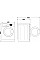 Стиральная машина Indesit фронтальная, 8кг, 1200, A+++, 54.6см, дисплей, пара, инвертор, черный люк, белый