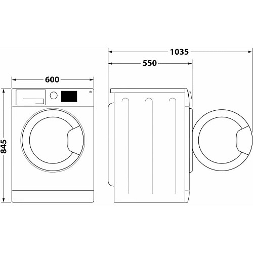 Стиральная машина Indesit фронтальная, 8кг, 1200, A+++, 54.6см, дисплей, пара, инвертор, черный люк, белый