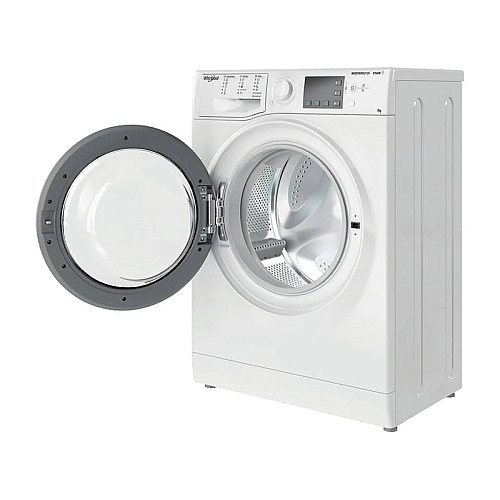 Стиральная машина Whirlpool фронтальная, 7кг, 1200, A+++, 43.5см, дисплей, пара, инвертор, черный люк, белый