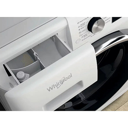 Стирально-сушильная машина Whirlpool фронтальная, 11(7)кг, 1600, A, 60см, дисплей, пара, инвертор, белый
