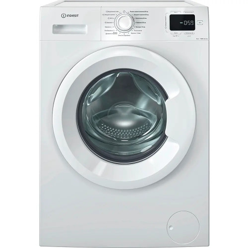 Пральна машина Indesit фронтальна, 6кг, 1000, A+++, 44.6см, дисплей, пара, інвертор, білий