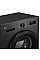 Стиральная машина LG фронтальная, 6.5кг, 1200, В, 44см, дисплей, пара, инвертор, черный