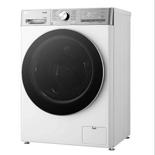 Стирально-сушильная машина LG фронтальная, 9(5)кг, 1200, А, 48см, дисплей, пара, инвертор, EcoHybrid, белый