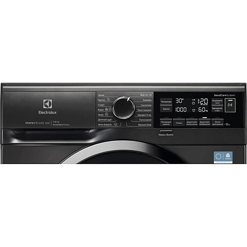 Стиральная машина Electrolux фронтальная, 6кг, 1000, A, 41см, дисплей, инвертор, серебристый темный