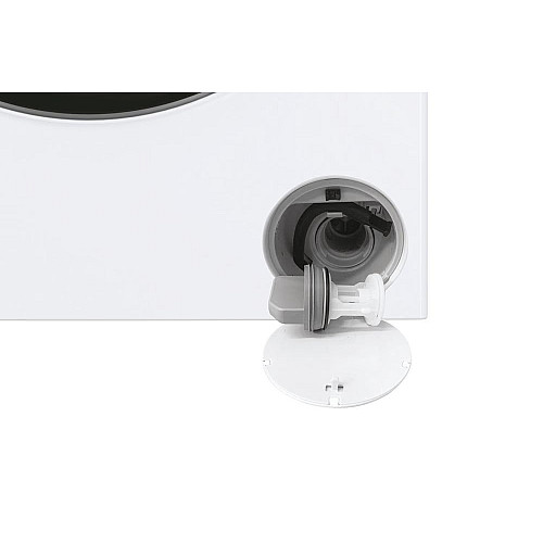 Пральна машина Haier фронтальна, 12кг, 1400, A+++, 60см, дисплей, пара, інвертор, люк чорний, прямий привід, білий