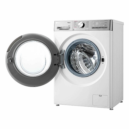 Стирально-сушильная машина LG фронтальная, 9(5)кг, 1200, А, 48см, дисплей, пара, инвертор, EcoHybrid, белый