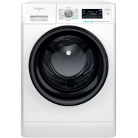 Пральна машина Whirlpool фронтальна, 8кг, 1200, A+++, 60см, дисплей, пара, інвертор, люк чорний, білий