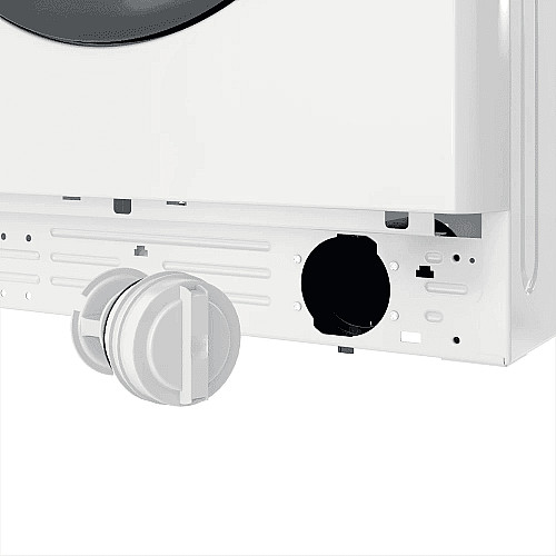 Стиральная машина Indesit фронтальная, 6кг, 1000, A+++, 43см, дисплей, черный люк, белый
