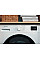 Стиральная машина Indesit фронтальная, 8кг, 1200, A+++, 54.6см, дисплей, пара, инвертор, черный люк, белый