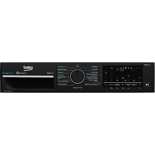 Пральна машина Beko фронтальна, 9кг, 1400, A, 55см, дисплей, пар, інвертор, WIFI, білий