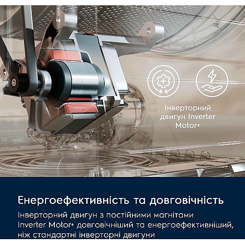 Пральна машина Electrolux фронтальна, 9кг, 1400, A, 66см, дисплей, інвертор, білий