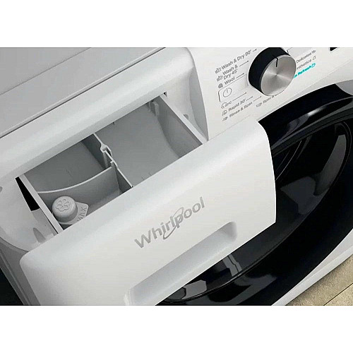 Стирально-сушильная машина Whirlpool фронтальная, 9(7)кг, 1600, A+, 60см, дисплей, пара, инвертор, белый