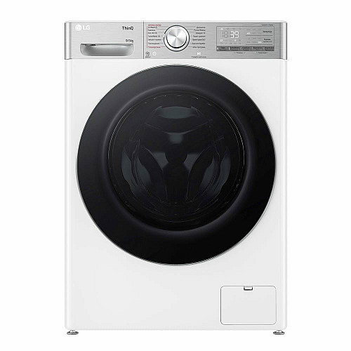 Стирально-сушильная машина LG фронтальная, 9(5)кг, 1200, А, 48см, дисплей, пара, инвертор, EcoHybrid, белый