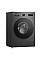 Стиральная машина LG фронтальная, 7кг, 1200, A, 44см, дисплей, пара, инвертор, черный