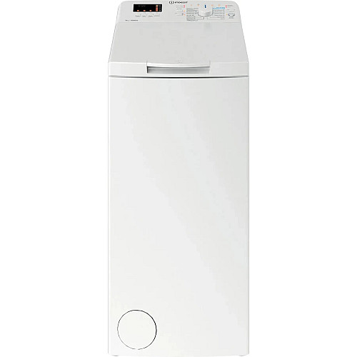 Пральна машина Indesit вертикальна, 5кг, 1000, C, 60см, дисплей, білий